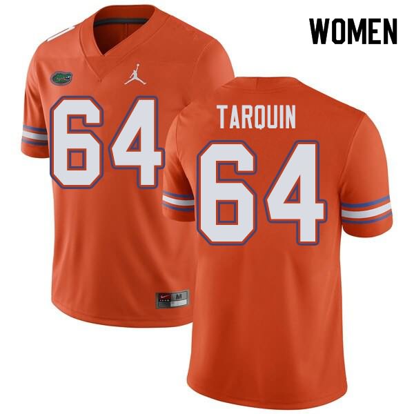 NCAA Florida Gators Michael Tarquin Women's #64 Jordan Brand Orange Stitched Authentic College Football Jersey BNT2464SY